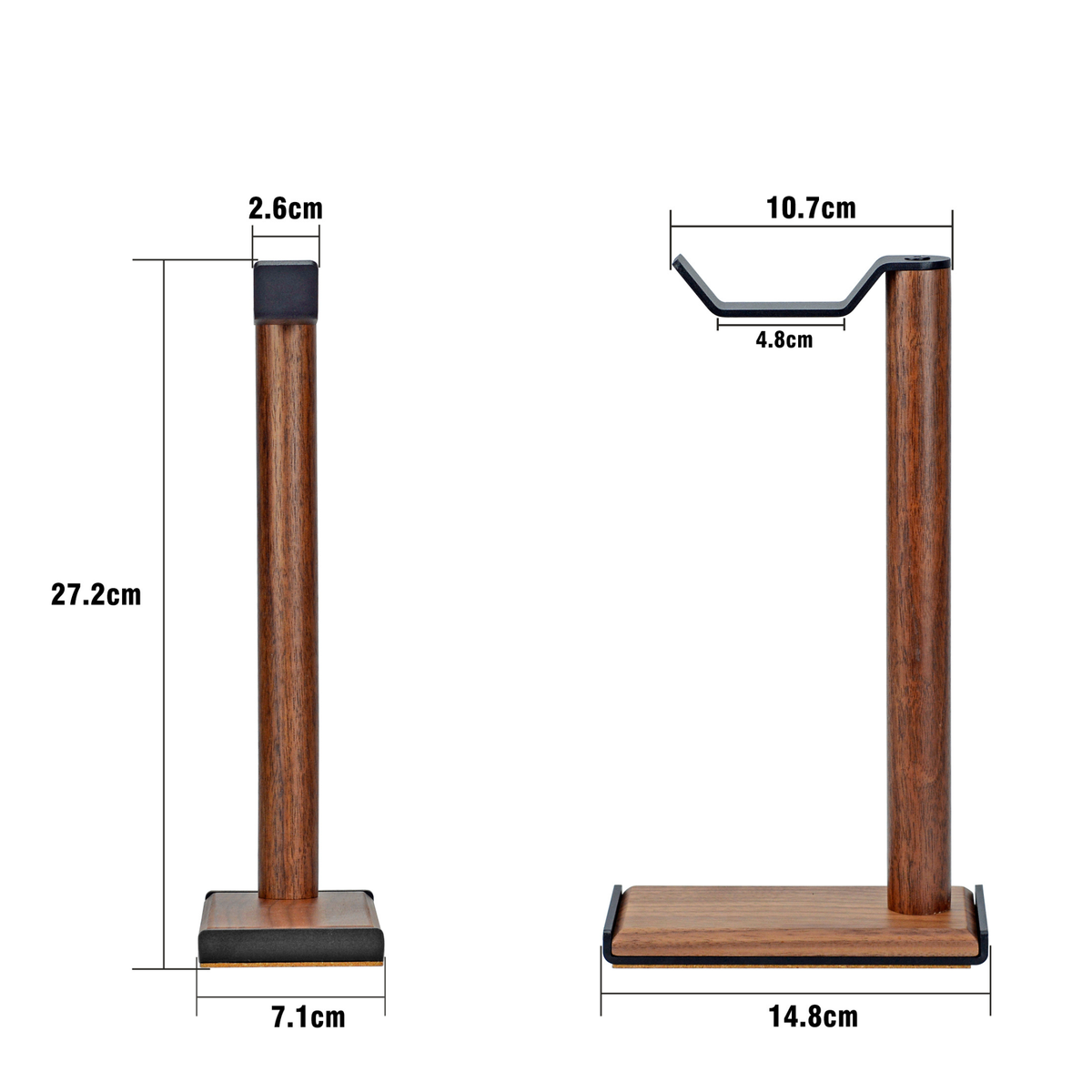 Stand para audífonos de madera