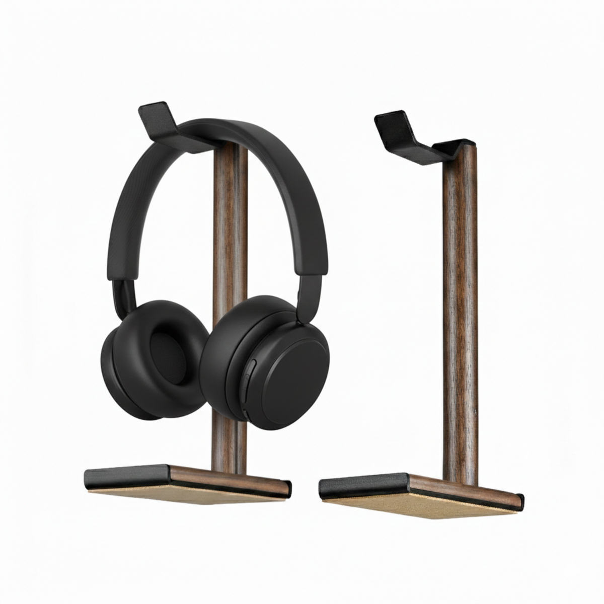 Stand para audífonos de madera