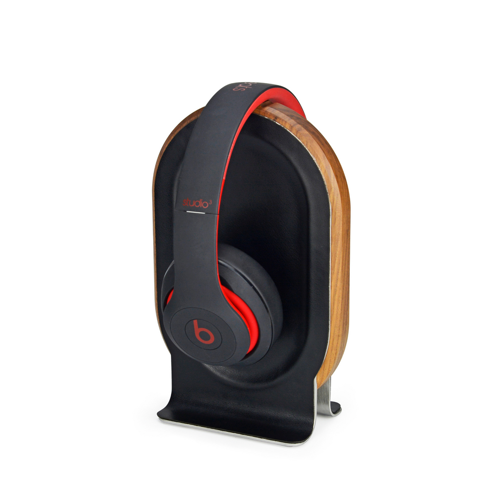 Stand audífonos madera/cuero