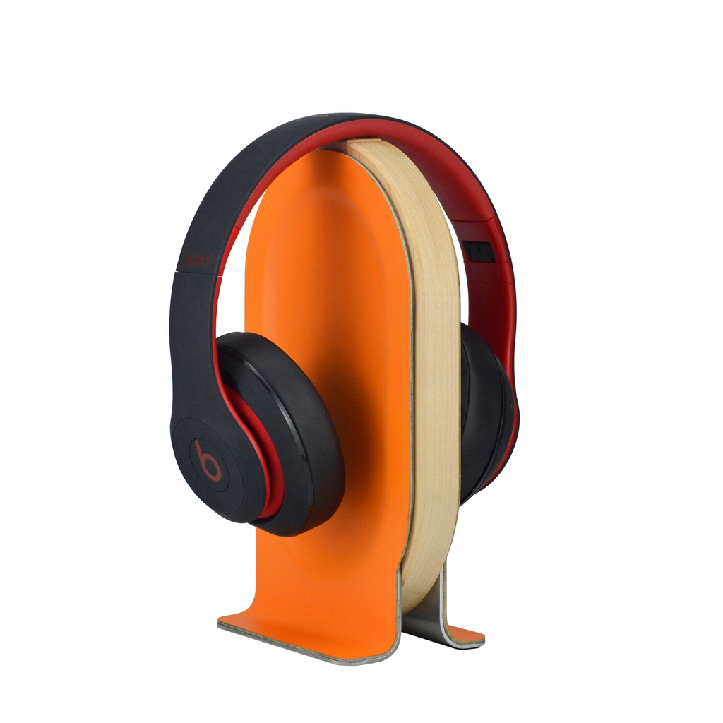 Stand audífonos madera/cuero